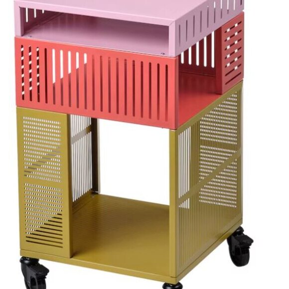 Ikea TESAMMANS Storage Unit on Casters Steel, Multicolor, 16 1/2" x 28 3… - Picture 5 of 5